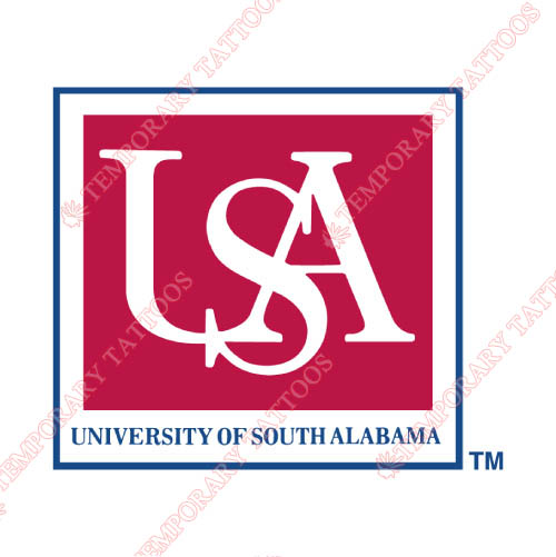 South Alabama Jaguars Customize Temporary Tattoos Stickers NO.6184